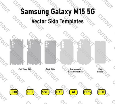 Samsung Galaxy M15 5G Vector Skin Cut Files