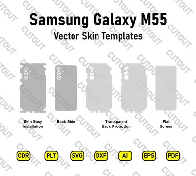 Samsung Galaxy M55 Vector Skin Cut Files