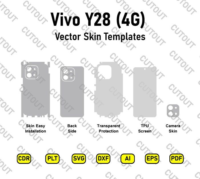 Vivo Y28 4G Vector Skin Cut Files