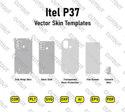 Itel P37 Vector Skin Cut Files