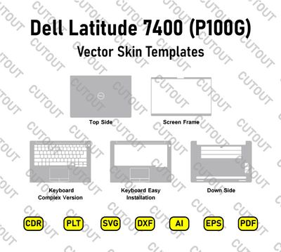 Dell Latitude 7400 (P100G) Vector Skin Cut Files
