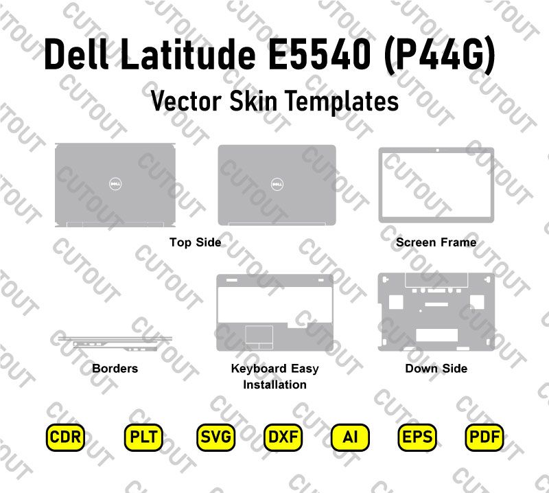 Dell Latitude E5540 (P44G) Vector Skin Cut Files