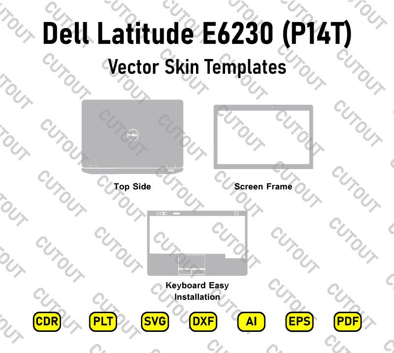 Dell Latitude E6230 (P14T) Vector Skin Cut Files