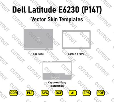 Archivos de corte vectorial para Dell Latitude E6230 (P14T)