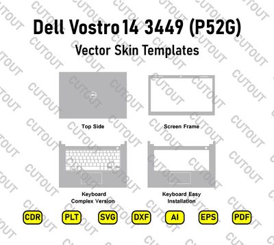 Archivos de corte vectorial para Dell Vostro 14 3449 (P52G)