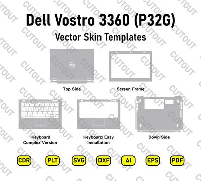 Dell Vostro 3360 (P32G) Vector Skin Cut Files