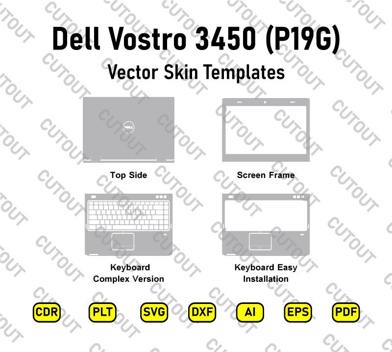 Dell Vostro 3450 (P19G) Vector Skin Cut Files