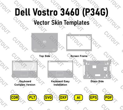 Dell Vostro 3460 (P34G) Vector Skin Cut Files