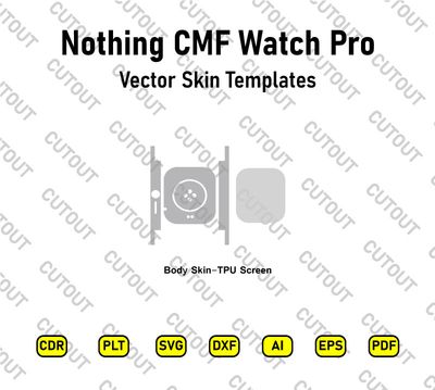 Nothing CMF Watch Pro Vector Skin Cut Files