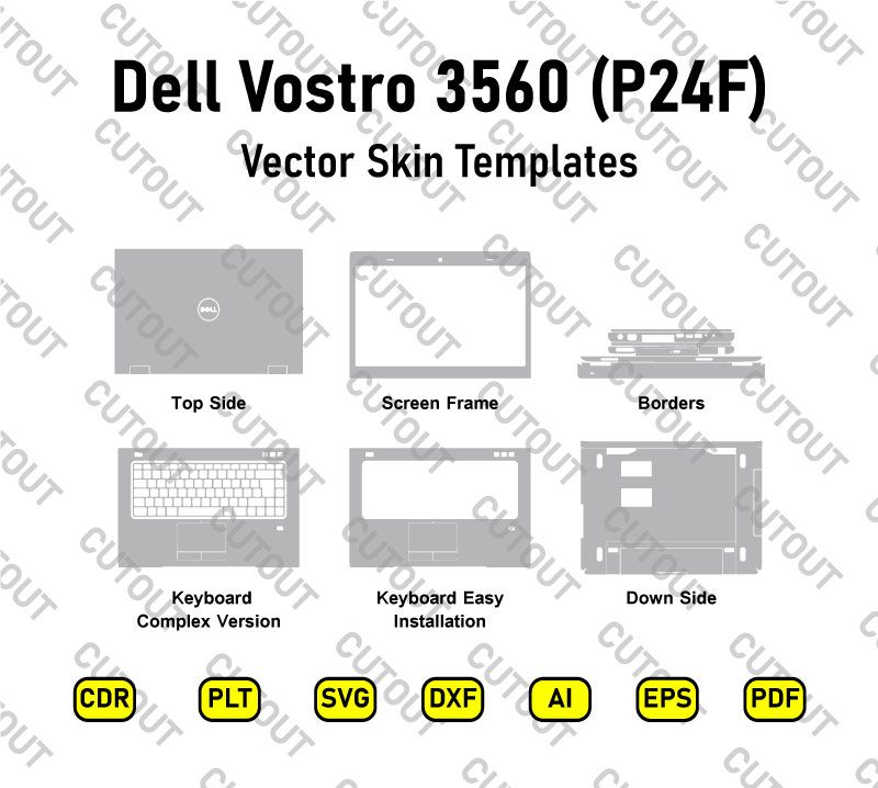 Dell Vostro 3560 (P24F) Vector Skin Cut Files