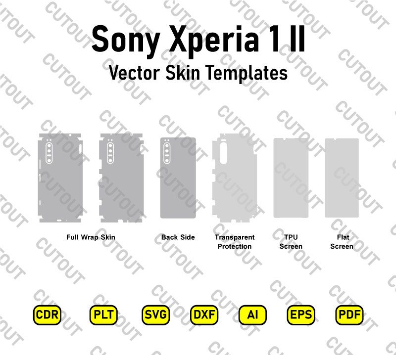 Sony Xperia 1 II Vector Skin Cut Files