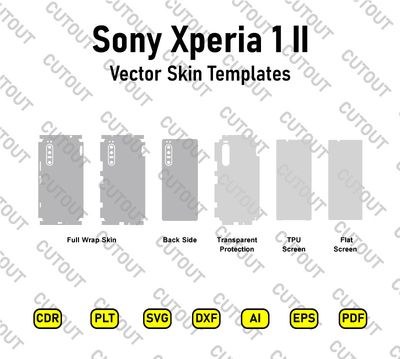 Sony Xperia 1 II Vector Skin Cut Files
