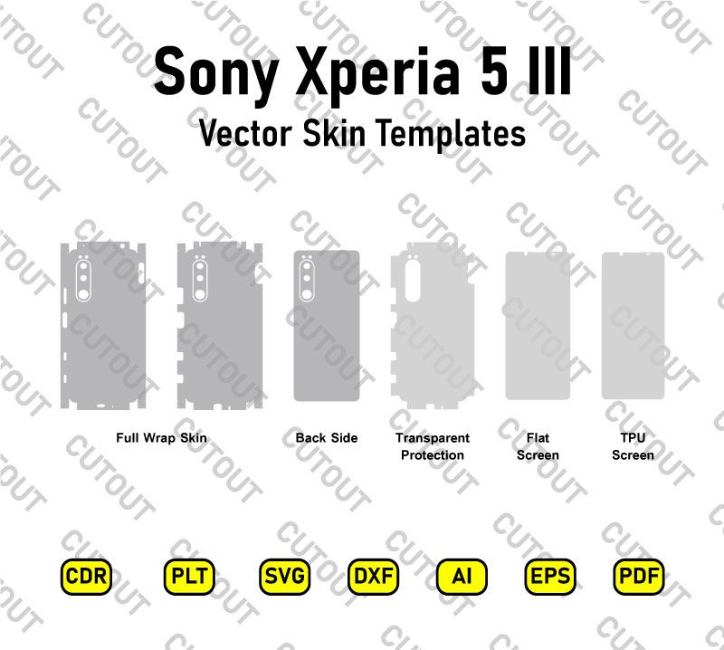 Sony Xperia 5 III Vector Skin Cut Files