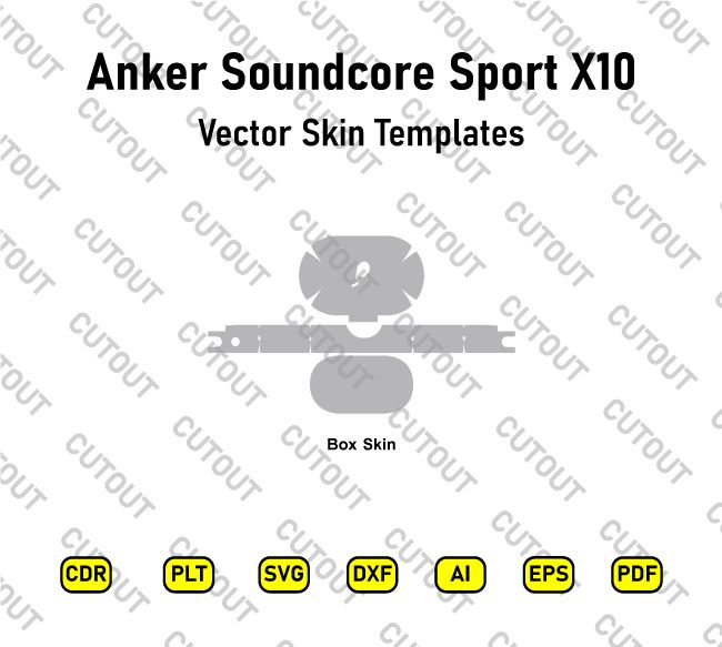 Anker Soundcore Sport X10 Vector Skin Cut Files