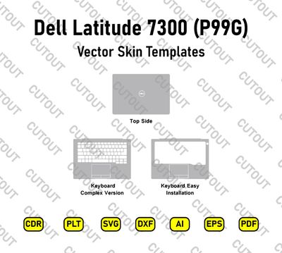 Dell Latitude 7300 (P99G) Vector Skin Cut Files
