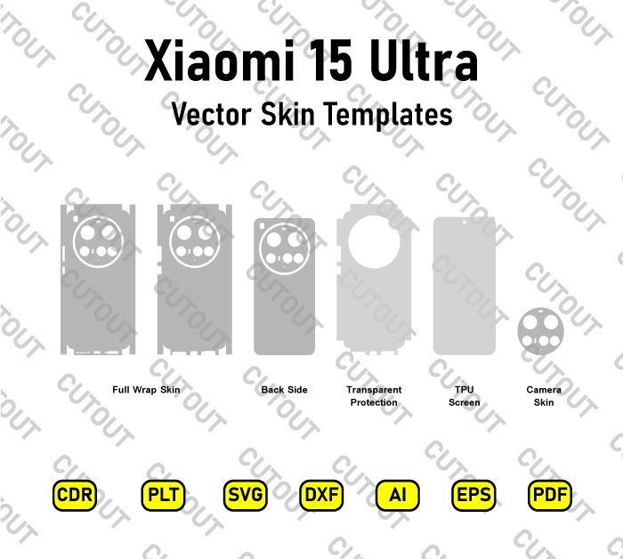 Xiaomi 15 Ultra Vector Skin Cut Files