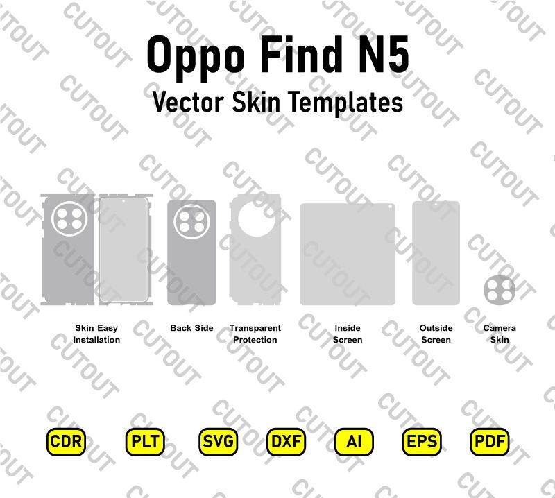 Oppo Find N5 Vector Skin Cut Files