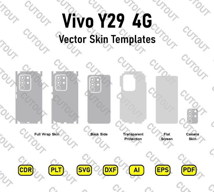 Vivo Y29 4G Vector Skin Cut Files