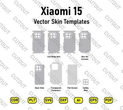 Xiaomi 15 Vector Skin Cut Files