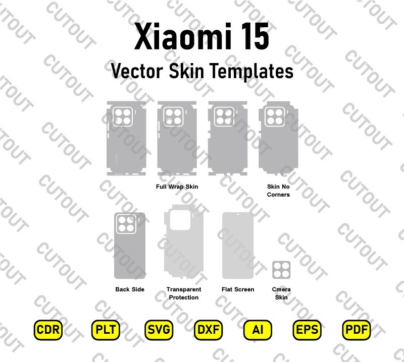 Xiaomi 15 Vector Skin Cut Files
