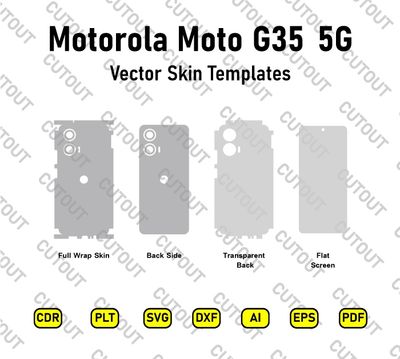 Motorola Moto G35 5G Vector Skin Cut Files