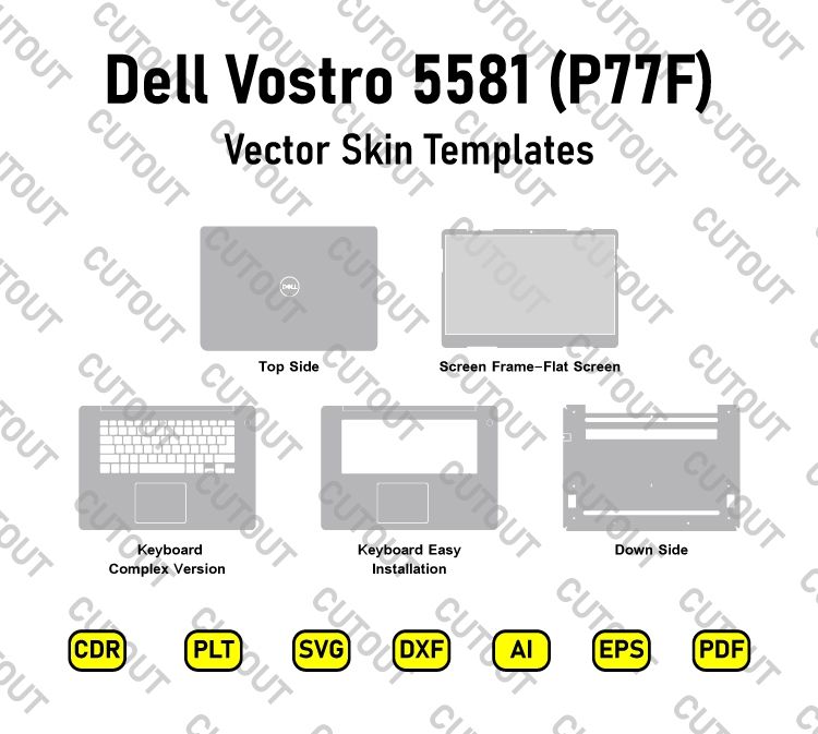Dell Vostro 5581 (P77F) Vector Skin Cut Files
