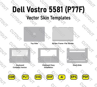 Dell Vostro 5581 (P77F) Vector Skin Cut Files