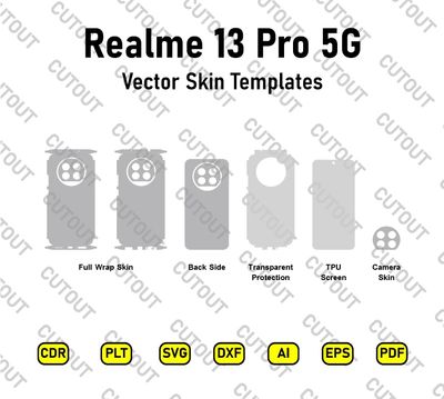 Realme 13 Pro 5G Vector Skin Cut Files