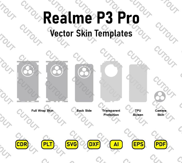 Realme P3 Pro Vector Skin Cut Files