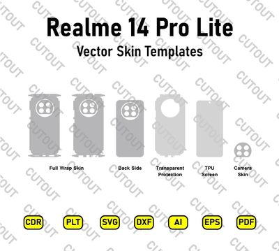 Realme 14 Pro Lite Vector Skin Cut Files
