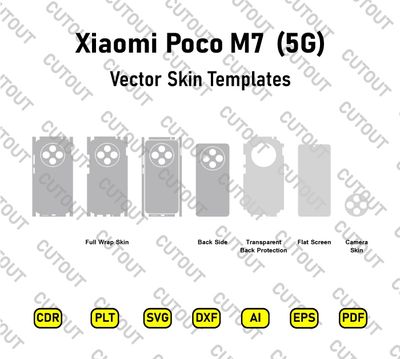 Xiaomi Poco M7 5G Vector Skin Cut Files