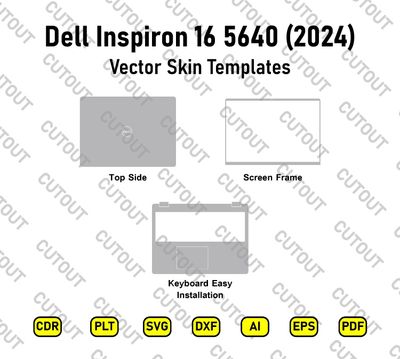 Dell Inspiron 16 5640 16.0 2024 Vector Skin Cut Files