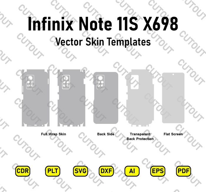 Infinix Note 11S X698  Vector Skin Templates