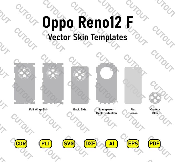 Oppo Reno12 F Vector Skin Cut Files