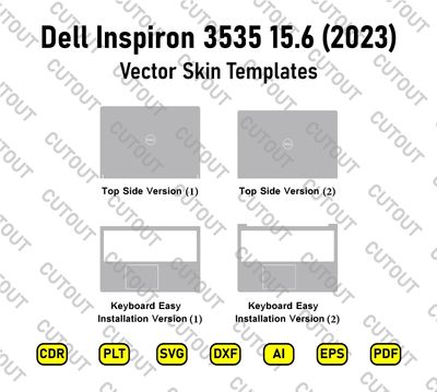 Dell Inspiron 15 3535 15.6 2023 Vector Skin Cut Files