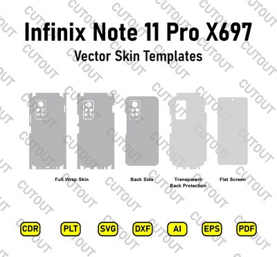Infinix Note 11 Pro X697 Vector Skin Cut Files