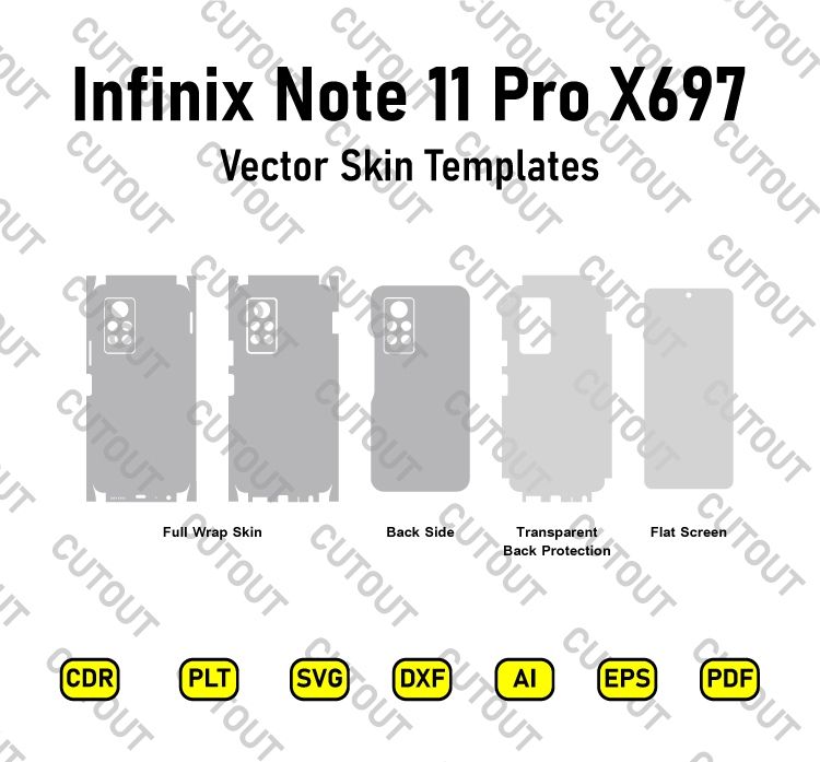 Infinix Note 11 Pro X697 Vector Skin Cut Files