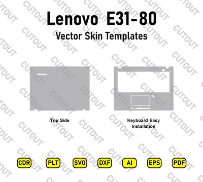 Lenovo E31-80 Vector Skin Cut Files