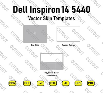 Dell Inspiron 14 5440 Vektor-Skin-Schnittdateien