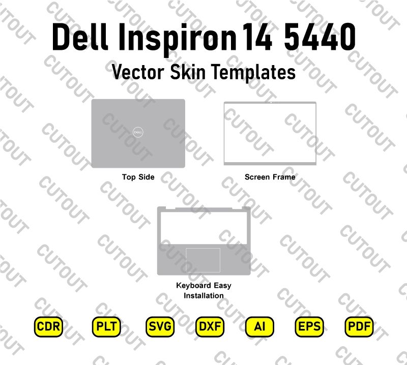 Dell Inspiron 14 5440 Vector Skin Cut Files
