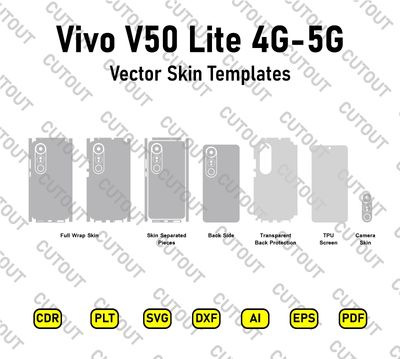 Vivo V50 Lite 4G-5G Vector Skin Cut Files