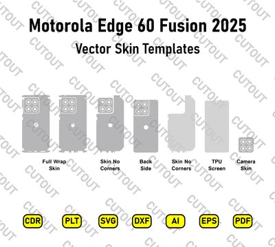 Motorola Edge 60 Fusion 2025 Vector Skin Cut Files