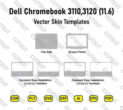 Dell Chromebook (11.6) 3110,3120 Vector Skin Cut Files