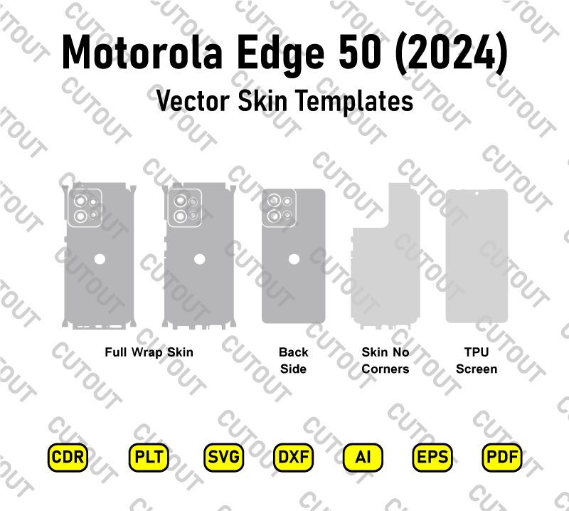 Motorola Edge 50 2024 Vector Skin Cut Files