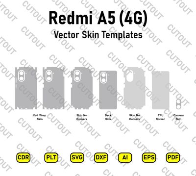 Redmi A5 4G 2025 Vector Skin Cut Files