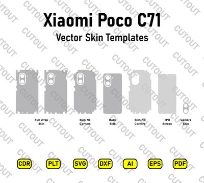 ​Xiaomi Poco C71 Vektor-Skin-Schnittdateien