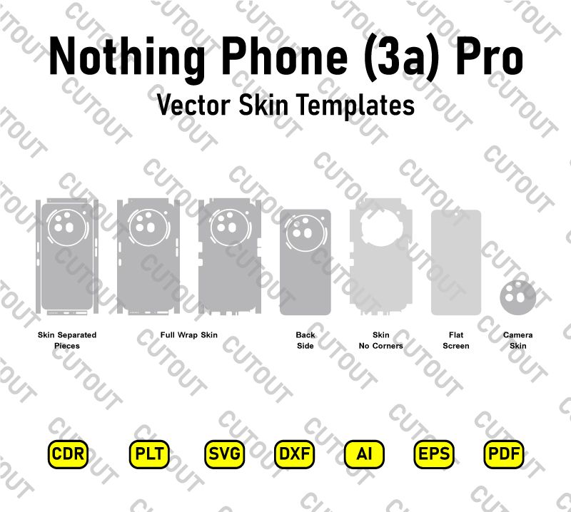 Nothing Phone (3a) Pro Vector Skin Cut Files