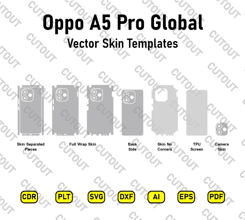 Oppo A5 Pro Global Vector Skin Cut Files