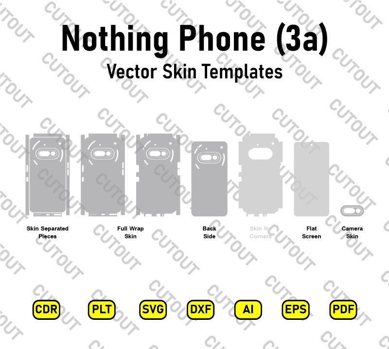 Nothing Phone (3a) Vector Skin Cut Files