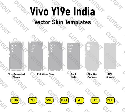 ​Archivos de corte vectorial para Vivo Y19e India